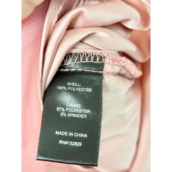 NWT NBD Silas Sleeveless Ruched Mesh Bodycon Mini Dress Mauve Pink Womens Size S - Picture 6 of 6